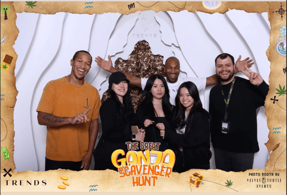 Finishers at the Trends LIC start/finish line of the Great Ganja Hunt 2026